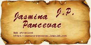 Jasmina Pančevac vizit kartica